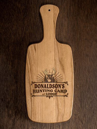 Hunting Camp Natural Cherry Cherry Wood Cheese Board - Engraved
