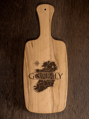 Irish Heritage Natural Cherry Cherry Wood Cheese Board - Engraved