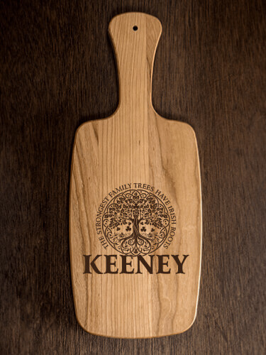 Irish Roots Natural Cherry Cherry Wood Cheese Board - Engraved