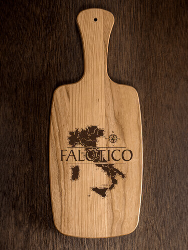 Italian Heritage Natural Cherry Cherry Wood Cheese Board - Engraved