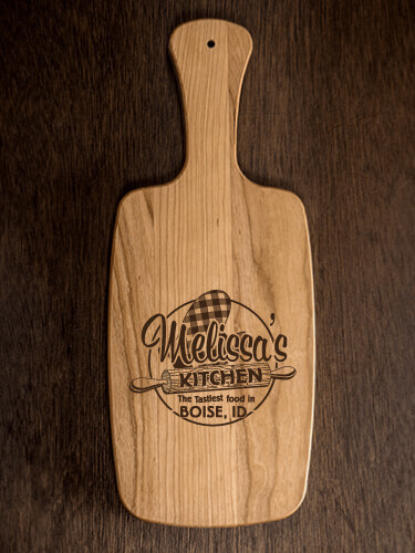 Kitchen Natural Cherry Cherry Wood Cheese Board - Engraved