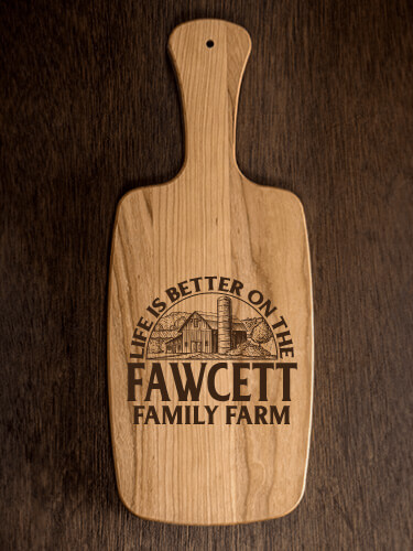 Family Farm Personalized Laser Engraved Cutting Board