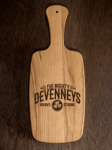 Mighty Natural Cherry Cherry Wood Cheese Board - Engraved