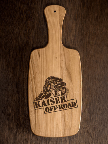 Off-Road Natural Cherry Cherry Wood Cheese Board - Engraved