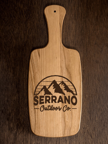 Outdoor Company Natural Cherry Cherry Wood Cheese Board - Engraved
