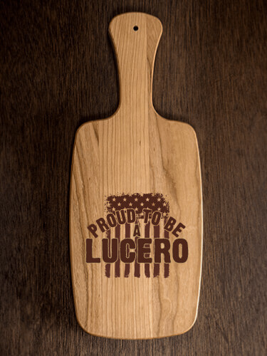 Proud To Be Natural Cherry Cherry Wood Cheese Board - Engraved