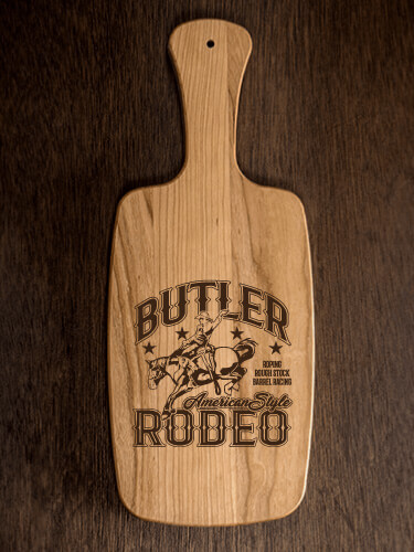 Rodeo Natural Cherry Cherry Wood Cheese Board - Engraved