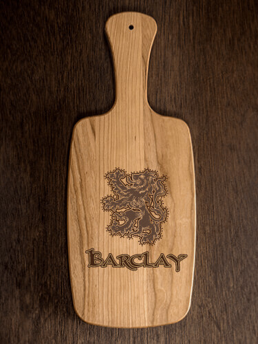 Scottish Lion Natural Cherry Cherry Wood Cheese Board - Engraved