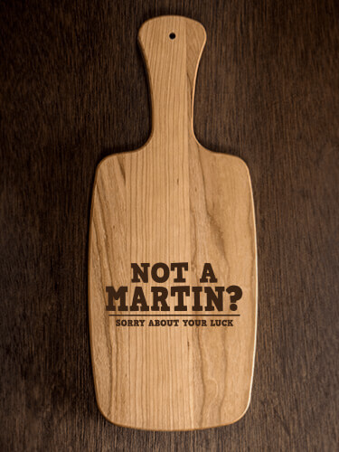 Sorry About Your Luck Natural Cherry Cherry Wood Cheese Board - Engraved