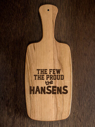 The Few The Proud Natural Cherry Cherry Wood Cheese Board - Engraved