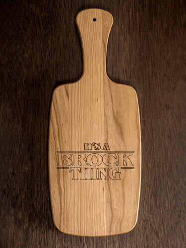 Things Natural Cherry Cherry Wood Cheese Board - Engraved