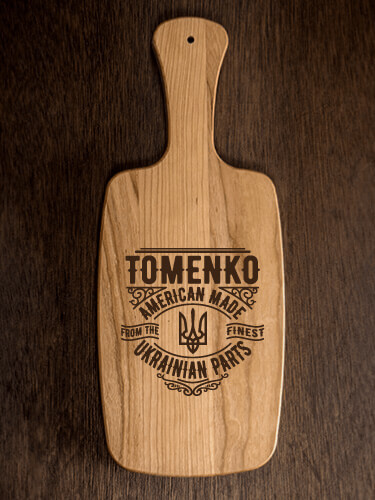 Ukrainian Parts Natural Cherry Cherry Wood Cheese Board - Engraved