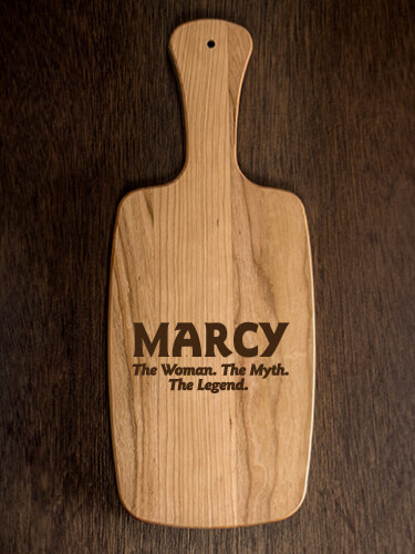 Woman Myth Legend Natural Cherry Cherry Wood Cheese Board - Engraved
