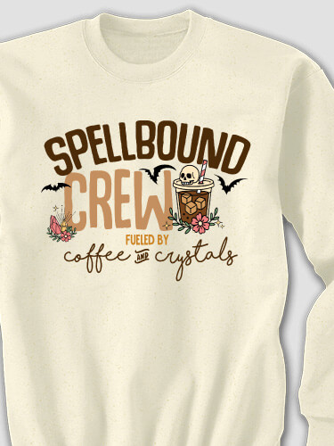 Coffee And Crystals Natural Adult Sweatshirt