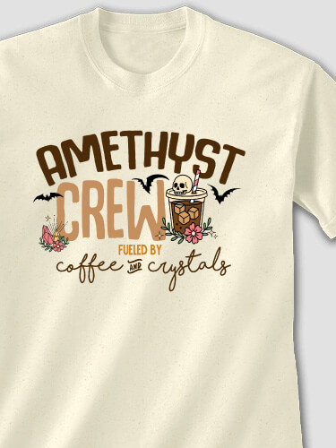 Coffee And Crystals Natural Adult T-Shirt