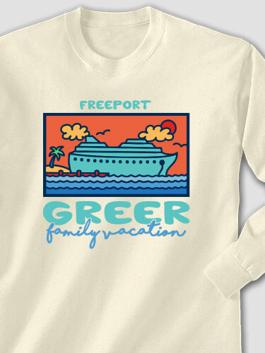 Family Fun Cruise Natural Adult Long Sleeve
