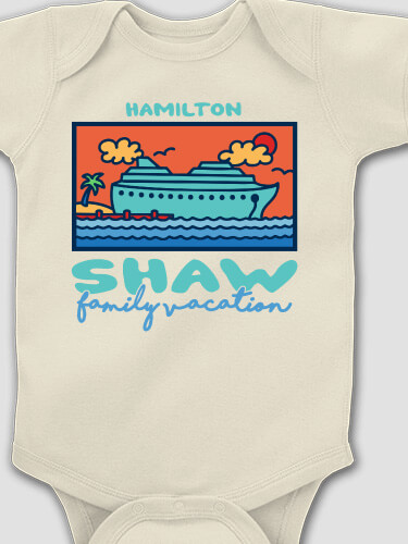 Family Fun Cruise Natural Baby Bodysuit