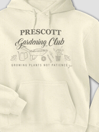 Gardening Club Natural Adult Hooded Sweatshirt