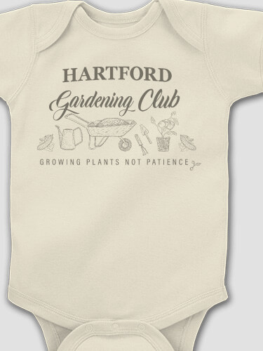 Gardening Club Natural Baby Bodysuit