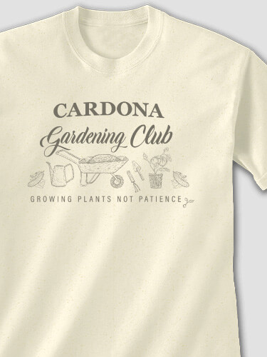 Gardening Club Natural Adult T-Shirt