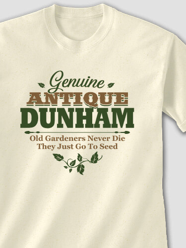 Genuine Antique Gardener Natural Adult T-Shirt