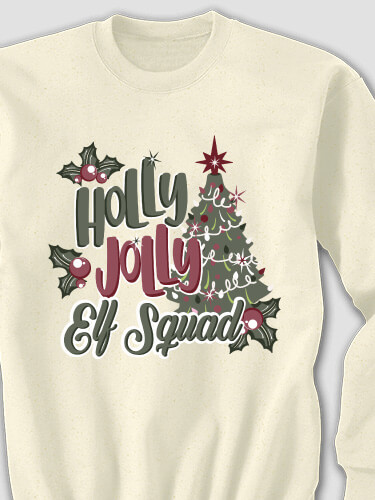 Holly Jolly Natural Adult Sweatshirt