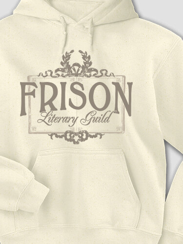 Literary Guild Natural Adult Hooded Sweatshirt