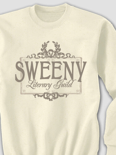 Literary Guild Natural Adult Sweatshirt