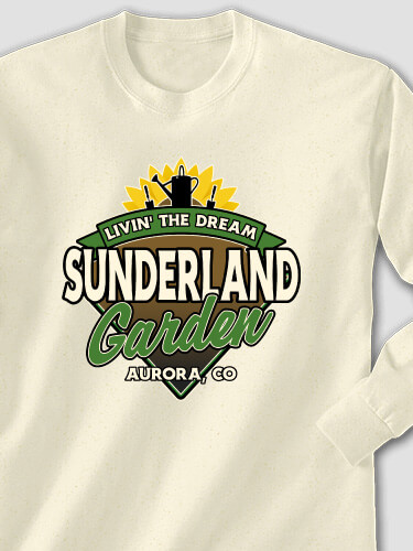 Livin' The Dream Garden Natural Adult Long Sleeve