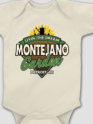 Livin' The Dream Garden Natural Baby Bodysuit