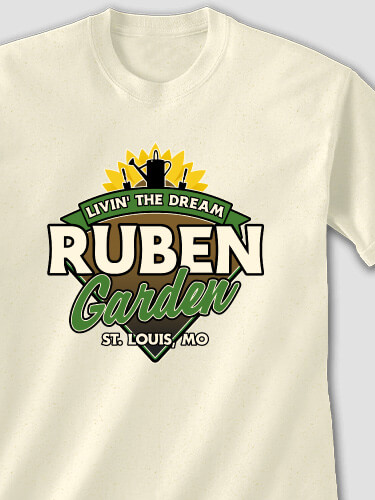 Livin' The Dream Garden Natural Adult T-Shirt