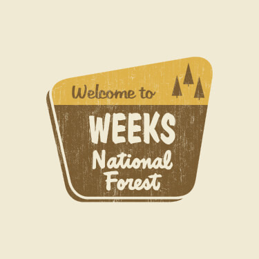 Natural National Forest Personalized default 