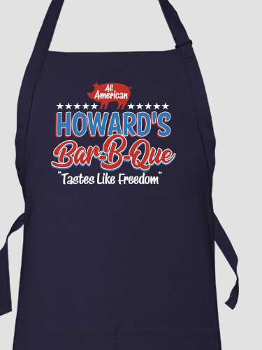 All American BBQ Navy Apron