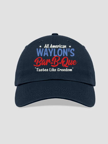 All American BBQ Navy Embroidered Hat