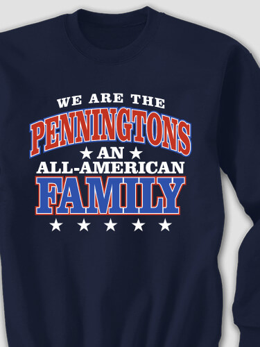 All American Navy Adult Sweatshirt