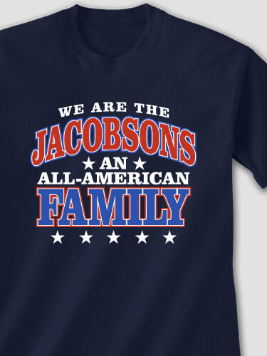 All American Navy Adult T-Shirt