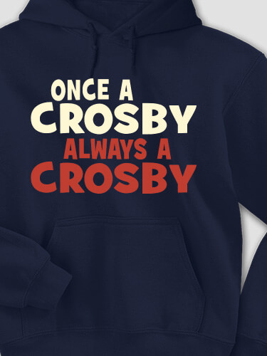 Always Navy Adult Hooded Sweatshirt