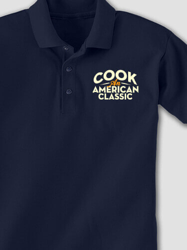 American Classic Navy Embroidered Polo Shirt