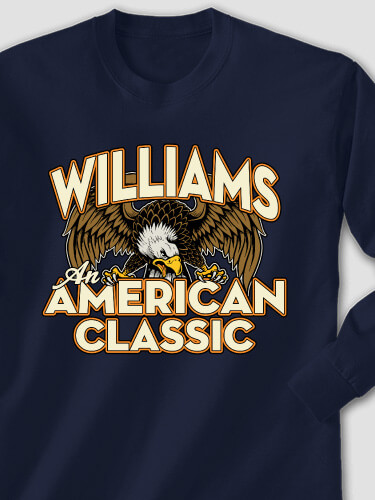American Classic Navy Adult Long Sleeve