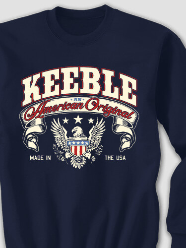 American Original Navy Adult Sweatshirt