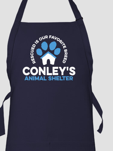 Animal Shelter Navy Apron