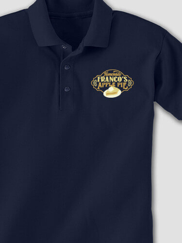 Apple Pie Navy Embroidered Polo Shirt