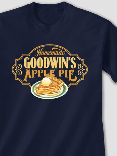 Apple Pie Navy Adult T-Shirt