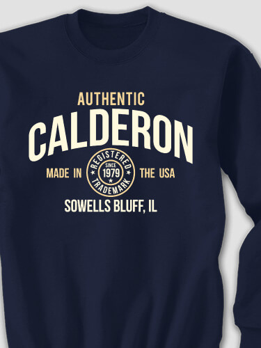 Authentic Brand Navy Adult Sweatshirt