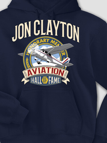 Aviation Hall Of Fame Navy Adult Hooded Sweatshirt