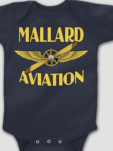 Aviation Navy Baby Bodysuit