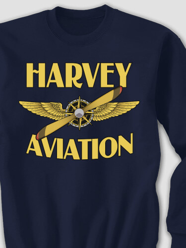 Aviation Navy Adult Sweatshirt