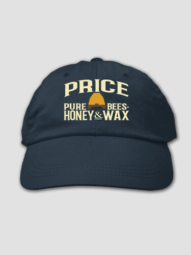 Beekeeping Navy Embroidered Hat