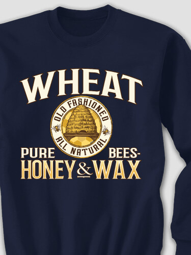 Beekeeping Navy Adult Sweatshirt