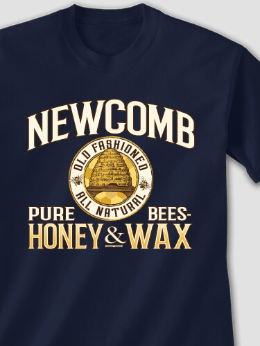 Beekeeping Navy Adult T-Shirt